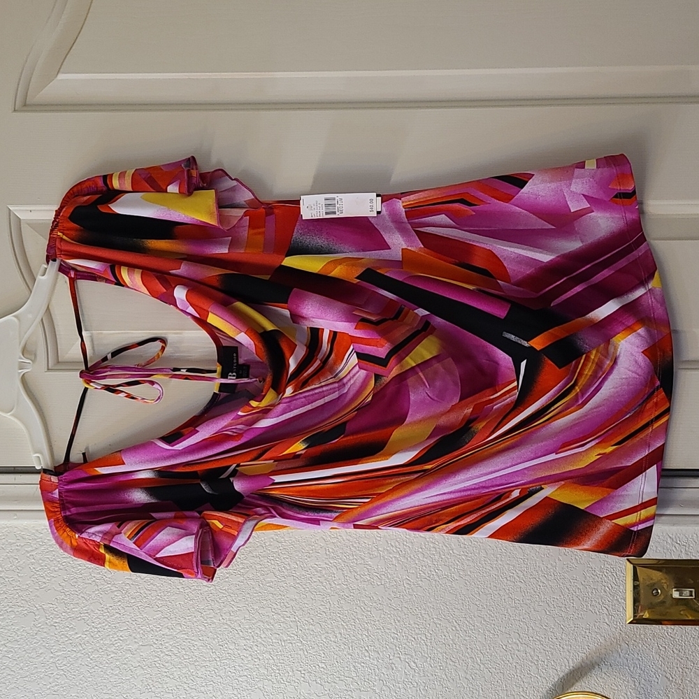 AB Studio Top with Flutter sleeves NWT